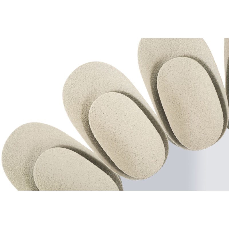 Espejo de pared doble Dune Ø85x6 cm (espejo Ø50 cm) – Diseño doble y modernidad lujosa