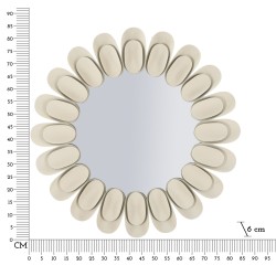 Espejo de pared doble Dune Ø85x6 cm (espejo Ø50 cm) – Diseño doble y modernidad lujosa