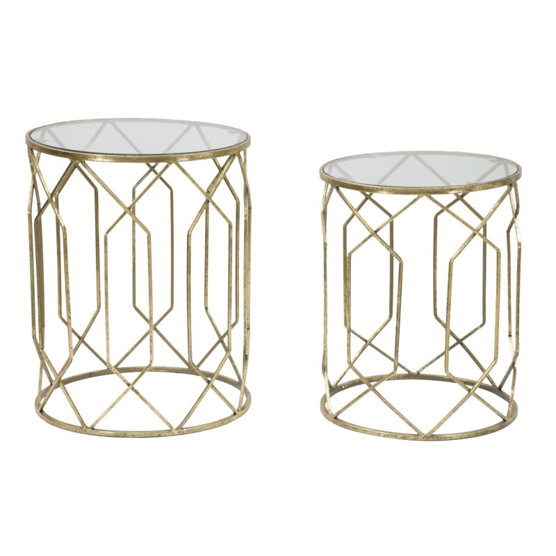 Mesas auxiliares tunecinas – Encanto oriental Ø42x53-38x47 cm