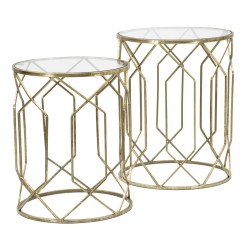 Mesas auxiliares tunecinas – Encanto oriental Ø42x53-38x47 cm