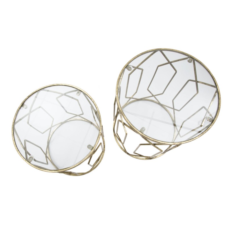 Mesas auxiliares tunecinas – Encanto oriental Ø42x53-38x47 cm