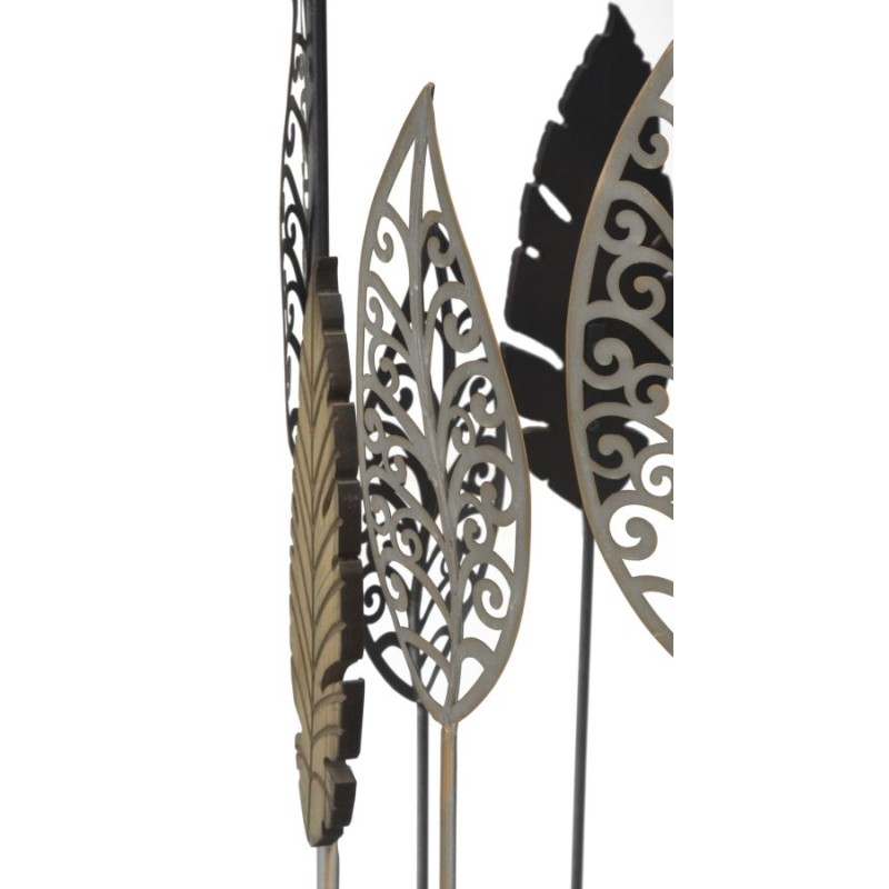 Mesa Ferro e Legno Foglie – Leafy Elegance Ø38x55-33x50 cm