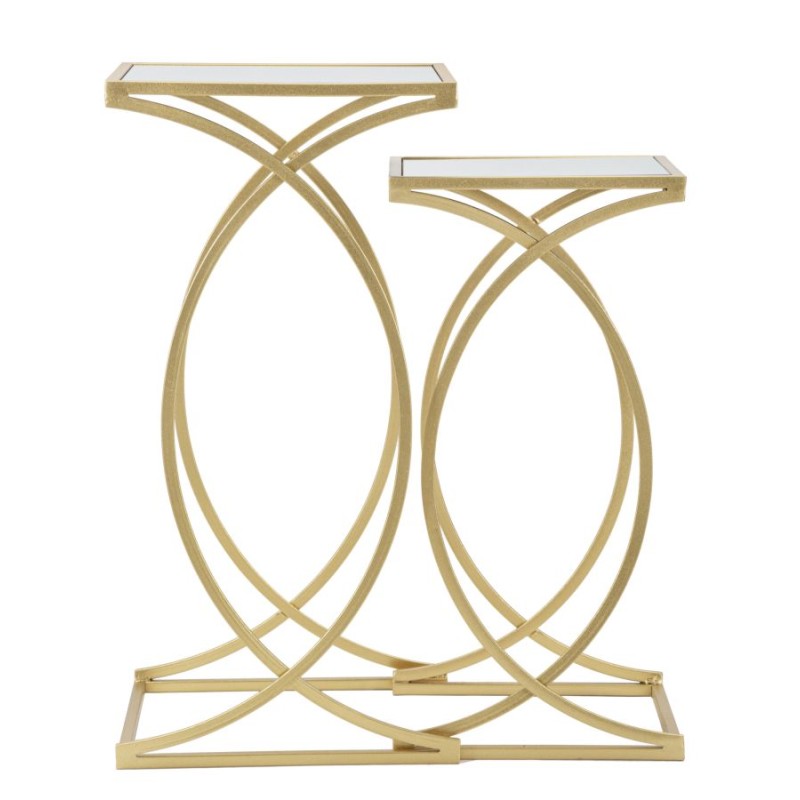 Mesa auxiliar Simplement – Sencillez refinada 35x35x70-30x30x60 cm