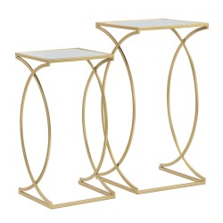 Mesa auxiliar Simplement – Sencillez refinada 35x35x70-30x30x60 cm