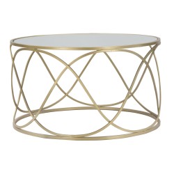 Mesa de centro Lury – Forma suave y redondeada Ø70x40 cm