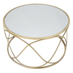 Mesa de centro Lury – Forma suave y redondeada Ø70x40 cm