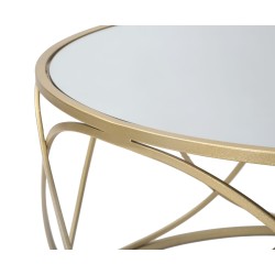 Mesa de centro Lury – Forma suave y redondeada Ø70x40 cm