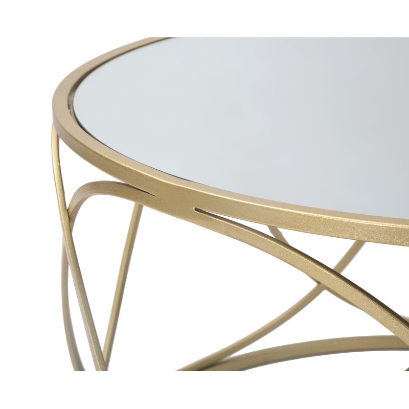 Mesa de centro Lury – Forma suave y redondeada Ø70x40 cm