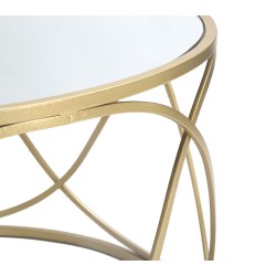 Mesa de centro Lury – Forma suave y redondeada Ø70x40 cm