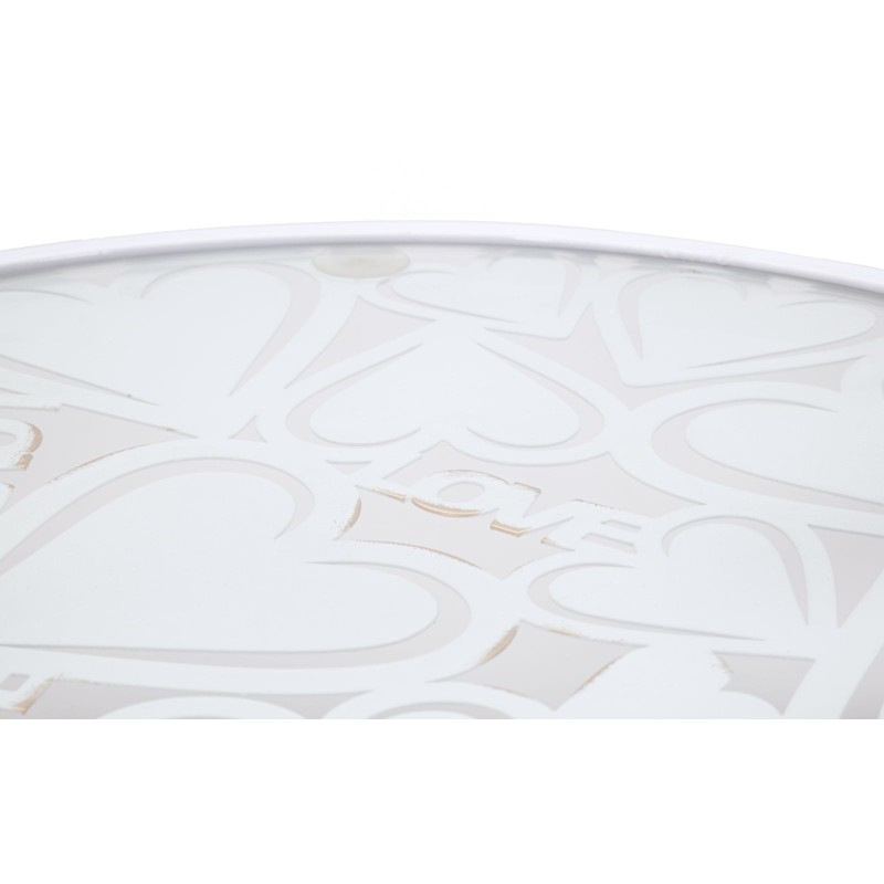 Mesa Harts White – Dúo Iluminado Ø43x60-38x55 cm
