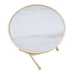 Tapete de mesa Glam Mat – Pureza satinada Ø50,5 x 50 cm