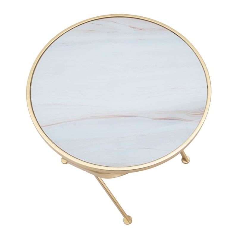 Tapete de mesa Glam Mat – Pureza satinada Ø50,5 x 50 cm