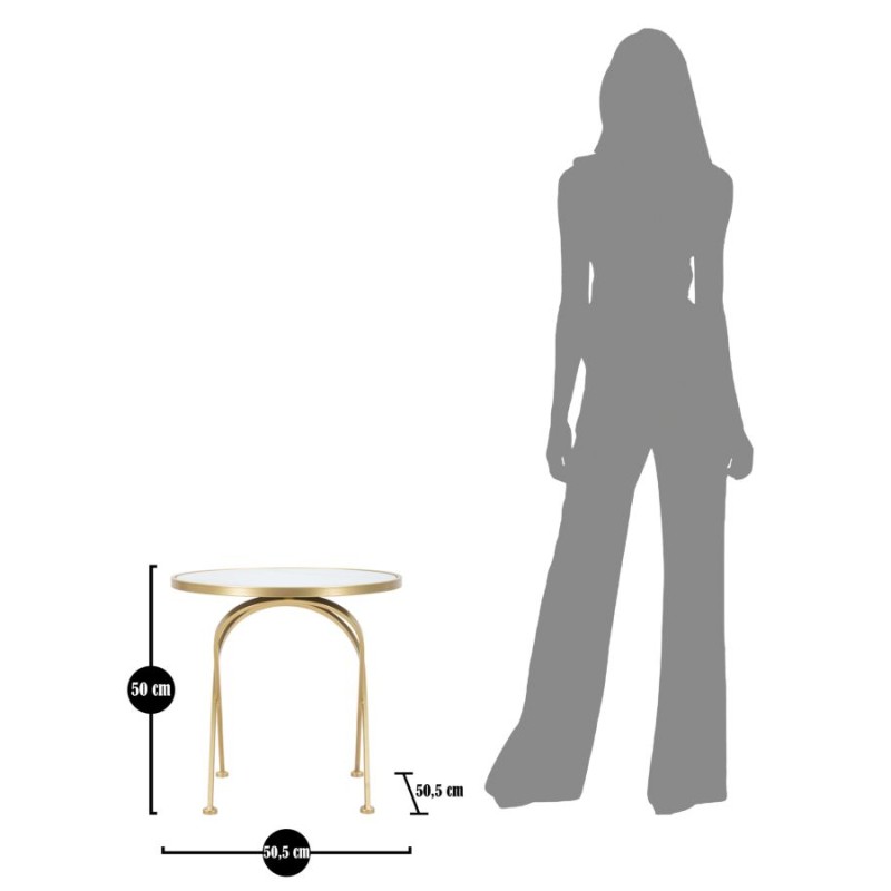 Tapete de mesa Glam Mat – Pureza satinada Ø50,5 x 50 cm