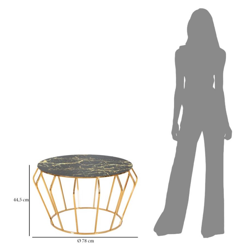 Mesa de centro History – Encanto atemporal Ø78x44,5 cm