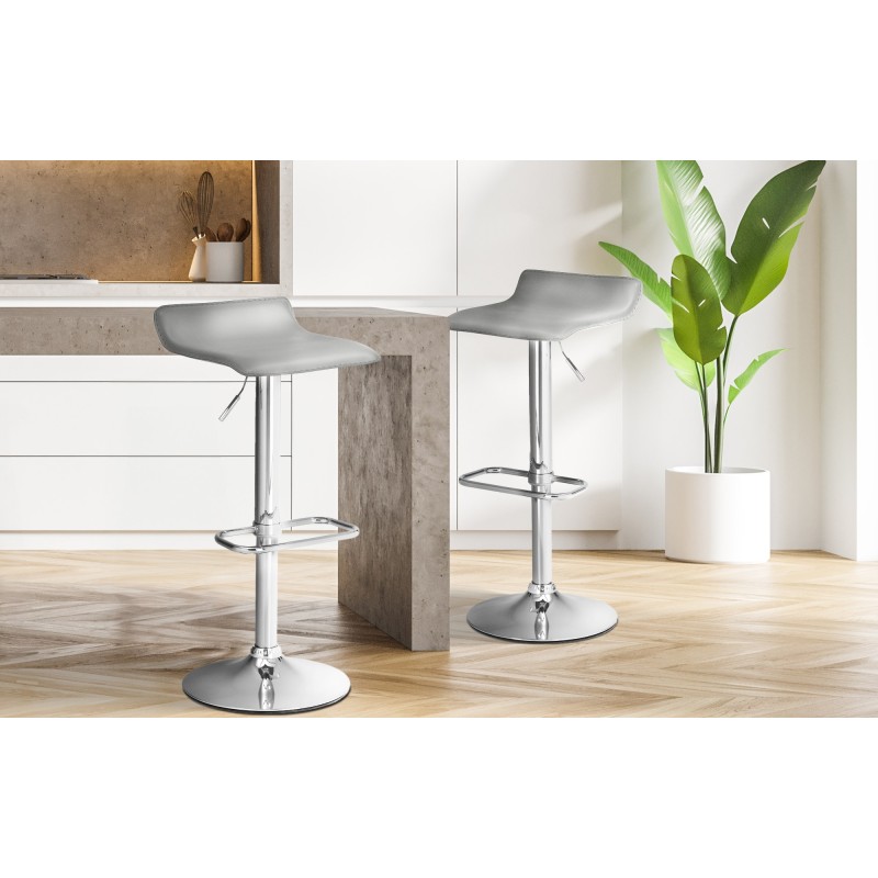 Taburete de bar gris DYN