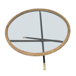 Mesa redonda Saint Barth – Refinamiento bohemio Ø80x46,5 cm