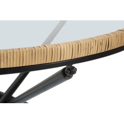 Mesa redonda Saint Barth – Refinamiento bohemio Ø80x46,5 cm