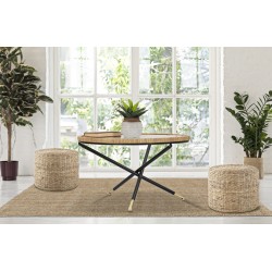 Mesa redonda Saint Barth – Refinamiento bohemio Ø80x46,5 cm