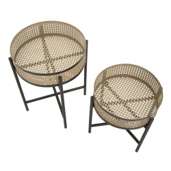 Mesa Fuji Duo – Zen y equilibrio Ø40x50-35x40 cm