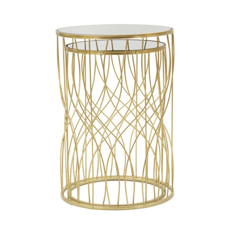 Mesa Ligne – Modernidad Gráfica Ø38x55-33x50 cm