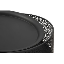 Mesa alta Blacky – Elegancia audaz Ø40x65 cm