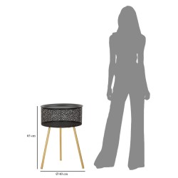 Mesa alta Blacky – Elegancia audaz Ø40x65 cm