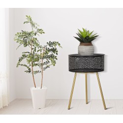 Mesa de centro Blacky – Diseño elegante Ø35x50 cm