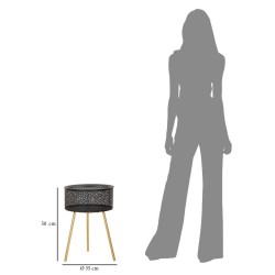 Mesa de centro Blacky – Diseño elegante Ø35x50 cm