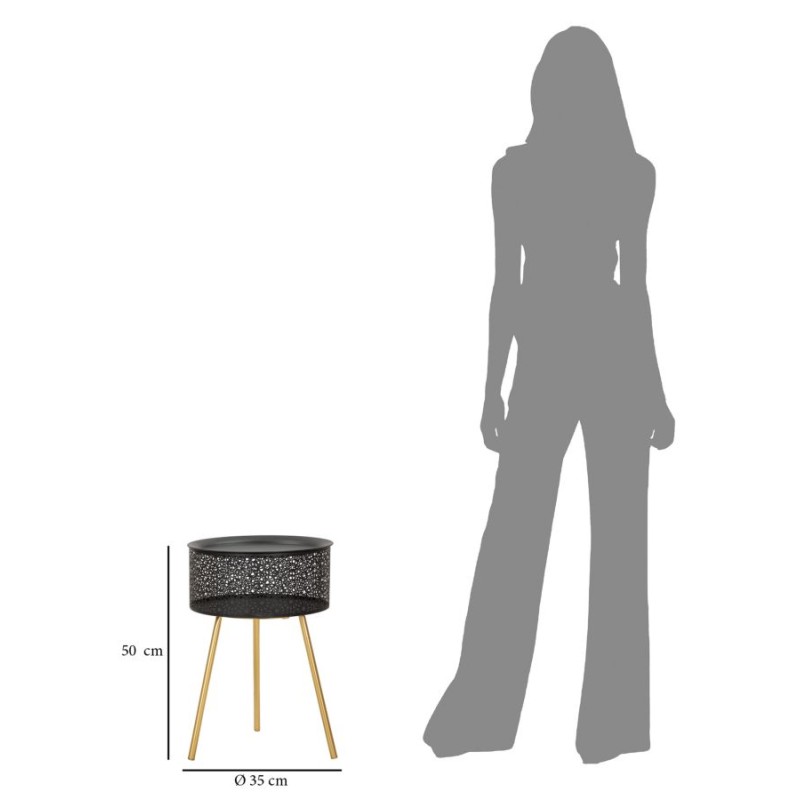 Mesa de centro Blacky – Diseño elegante Ø35x50 cm