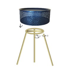 Mesa de centro Blacky – Diseño elegante Ø35x50 cm