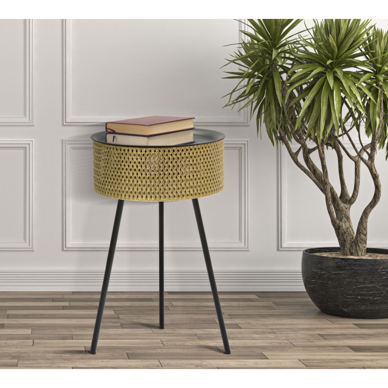 Mesa Glovi – Glamour y brillantez Ø40x65 cm