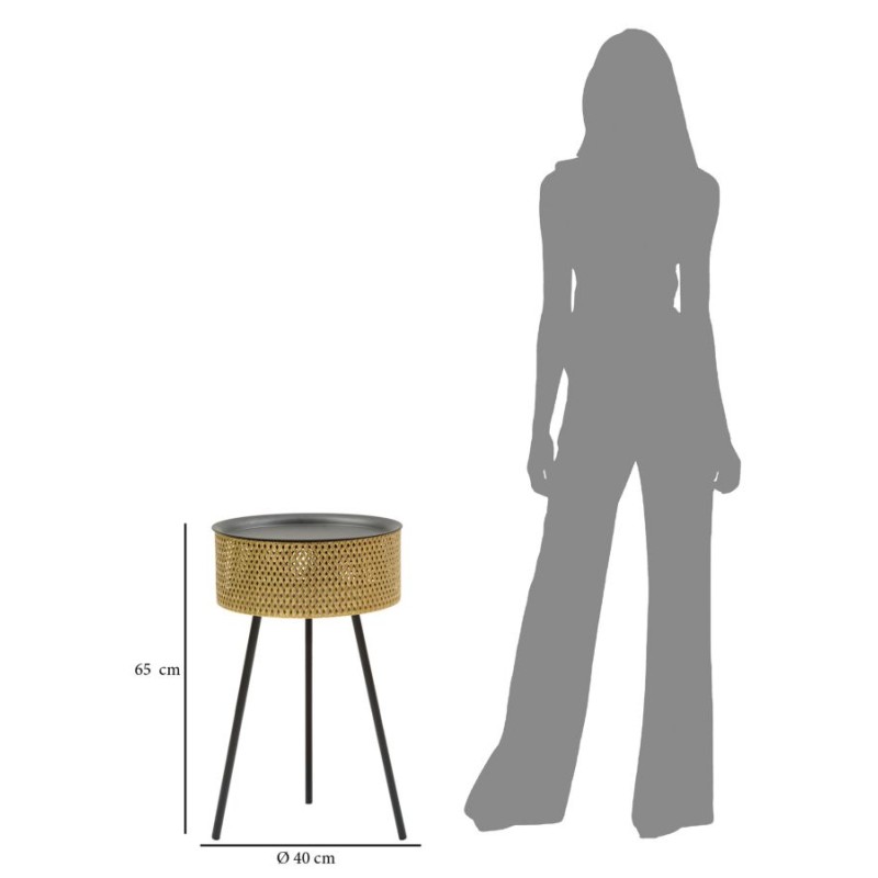 Mesa Glovi – Glamour y brillantez Ø40x65 cm