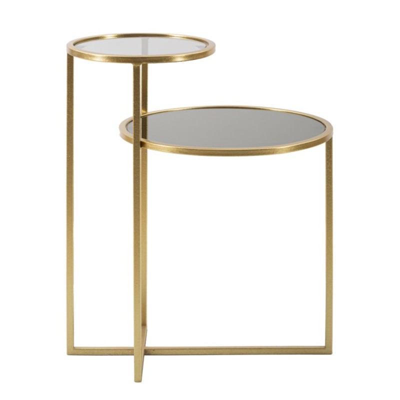 Mesa de centro de dos niveles – Elegante diseño apilable 50x40x60,5 cm