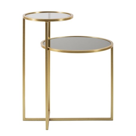 Mesa de centro de dos niveles – Elegante diseño apilable 50x40x60,5 cm
