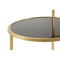 Mesa de centro de dos niveles – Elegante diseño apilable 50x40x60,5 cm