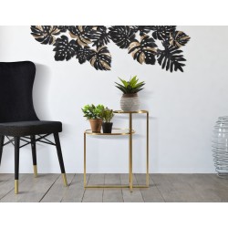 Mesa de centro de dos niveles – Elegante diseño apilable 50x40x60,5 cm