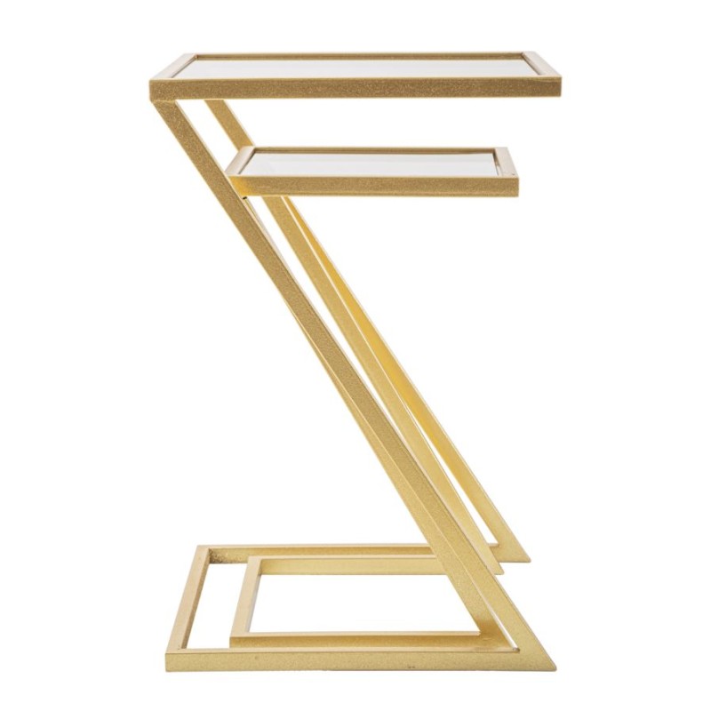 Mesa auxiliar Z – Dúo geométrico 40x40x60 - 30x30x50 cm