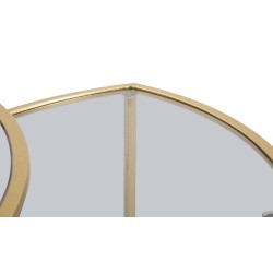 Conjunto triangular de mesas de centro – Conjunto de volúmenes Ø60x50 - 50x45 - 40x40 cm