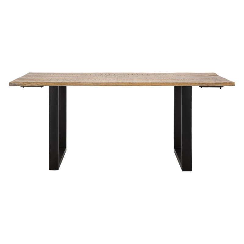 Mesa de comedor extensible – Madera noble de mango 180x90x77 cm (280 cm cuando está abierta)