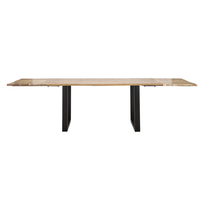 Mesa de comedor extensible – Madera noble de mango 180x90x77 cm (280 cm cuando está abierta)