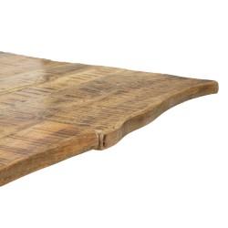 Mesa de comedor extensible – Madera noble de mango 180x90x77 cm (280 cm cuando está abierta)