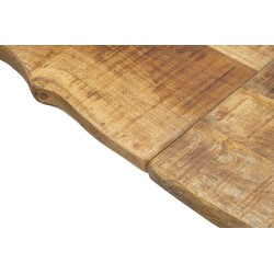 Mesa de comedor extensible – Madera noble de mango 180x90x77 cm (280 cm cuando está abierta)