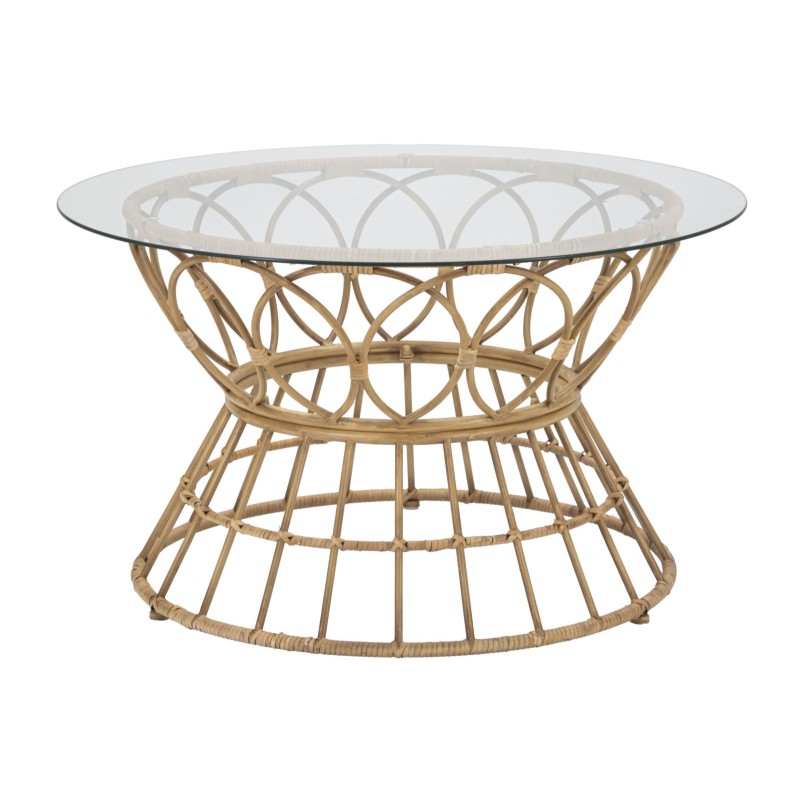 Mesa de centro circular Panamá – Curvas naturales Ø75x44,5 cm