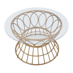 Mesa de centro circular Panamá – Curvas naturales Ø75x44,5 cm