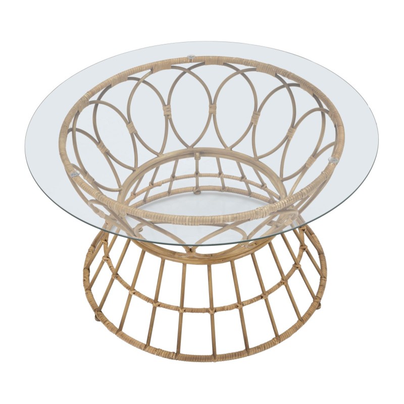 Mesa de centro circular Panamá – Curvas naturales Ø75x44,5 cm