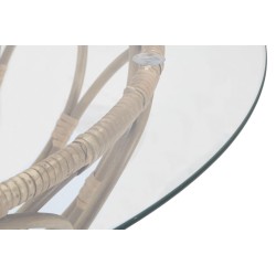 Mesa de centro circular Panamá – Curvas naturales Ø75x44,5 cm