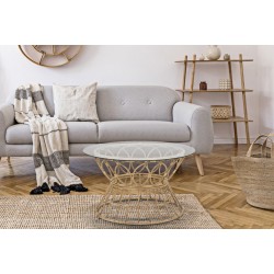 Mesa de centro circular Panamá – Curvas naturales Ø75x44,5 cm