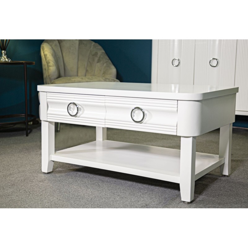 Mesa de centro brillante – Reflejo lujoso 90x60x47 cm