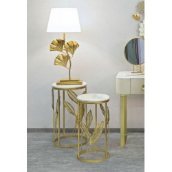 Elegantes extensiones de mesa – Práctico dúo Ø35x65,5 - 30x60,5 cm