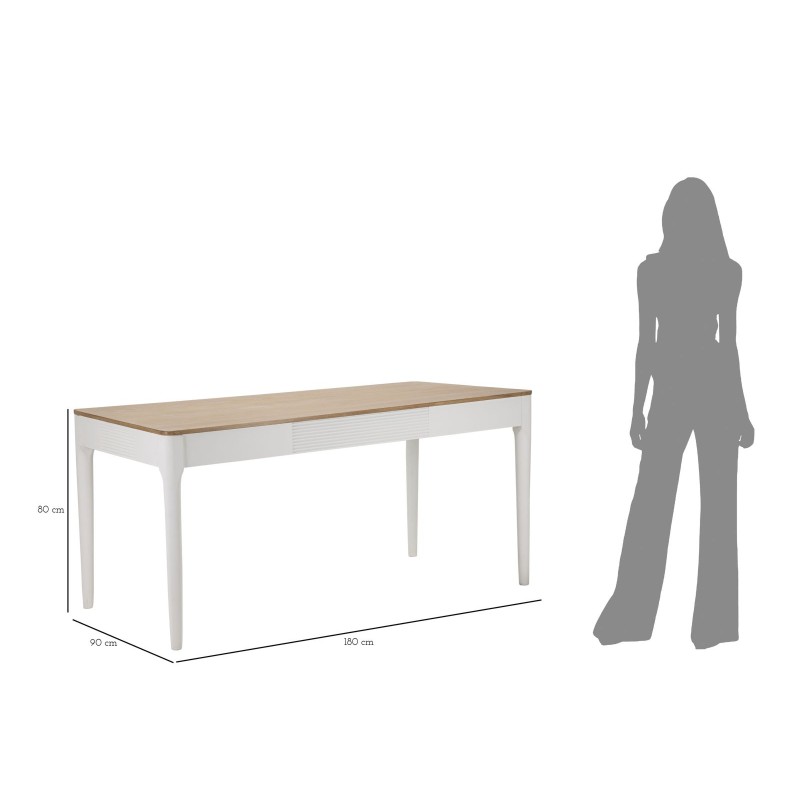 Mesa de comedor Matera – Elegancia rústica 180x90x80 cm
